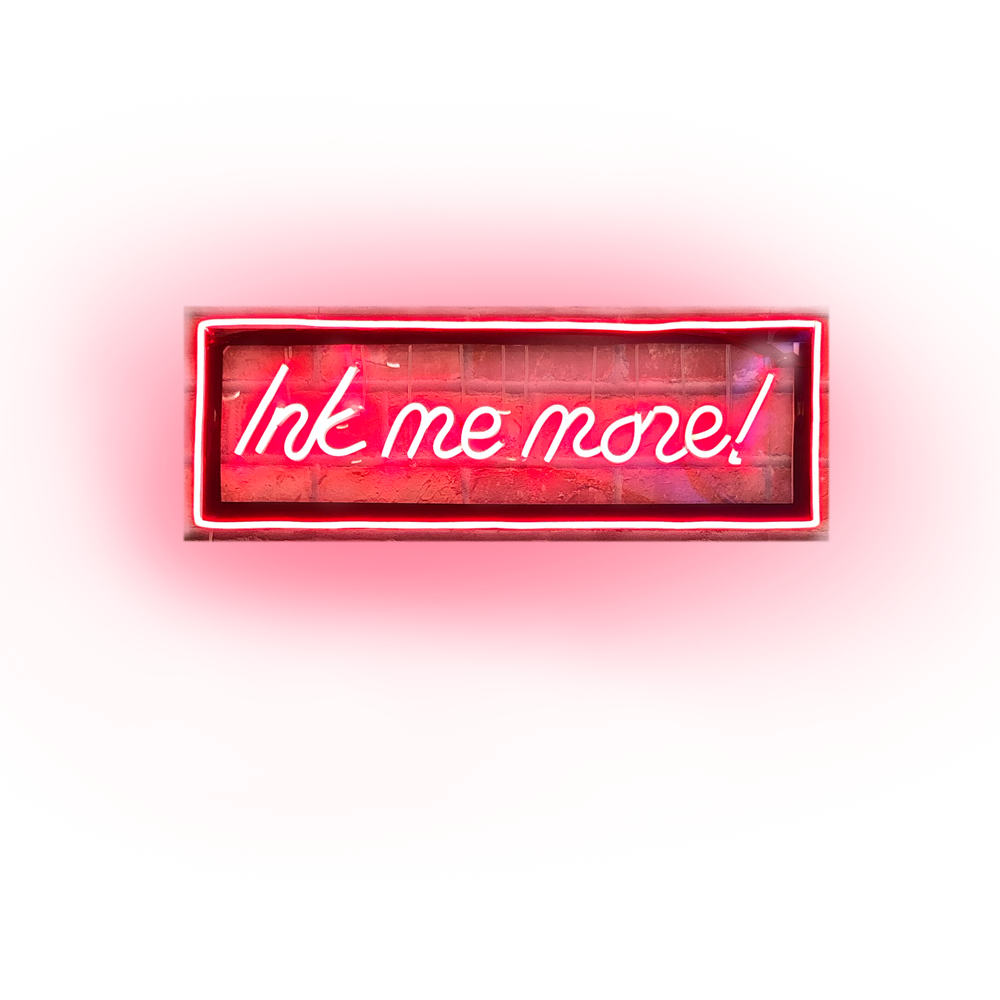 Ink me more neon graphic